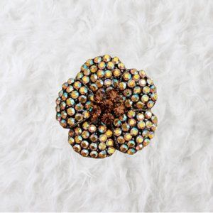 Iridescent Flower Brooch
